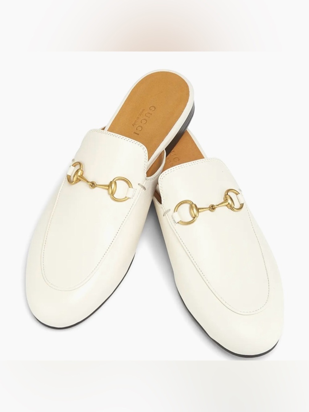 Gucci Princetown Leather Slipper White - Picture 4 of 11